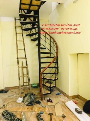 Cầu thang tay nhựa sử dụng cho cầu thang xoắn ốc