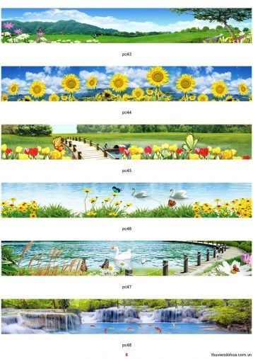 Tranh kính ốp bếp tại Hà Nội
