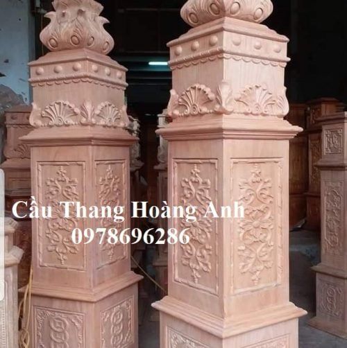 mẫu trụ tháp gỗ hương