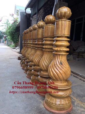 Trụ gỗ tròn đạng xoắn ốc 30